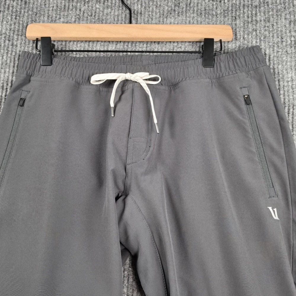 Vuori Transit Jogger Pants Mens M Charcoal Gray Zip Pockets Athletic Gorpcore